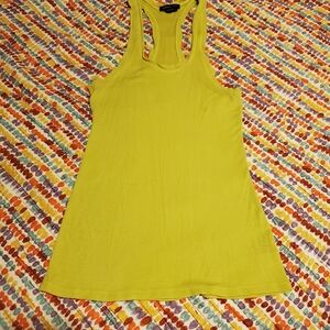 BCBG Max Azria Yellow/green Racerback Tank Top